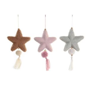 No&euml;l, boule de Polyester (14 x 4 x 26 cm) (3 Unit&eacute;s) - Neuf