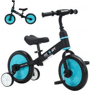 Ksfal-Fit 'n Joy Vélo D'entraînement Pour Tout-Petits Débutants,4 En 1 Draisienne Enfants Avec Des Options De Pédales Et De Roues D'entraînement,Trike To Bike Draisienne Evolutive Pour Bébé - Neuf