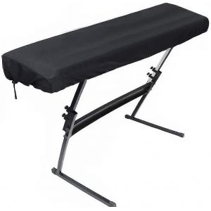 Couvercle de clavier de piano &agrave; 88 touches, couvercle de poussi&egrave;re de piano avec fermoir de verrouillage &agrave; cordon de serrage - Neuf