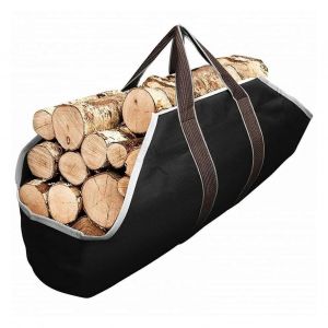Bois De Chauffage Sac Fourre-Tout Portable De Grande Capacité Toile En Bois De Stockage De Sac De Sac À Main Pour Le Camping En Plein Air Poêle Cheminée - Neuf