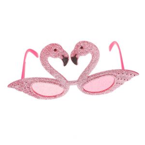 Lunettes De Soleil Flamant Rose Amusantes Pour Les Fêtes - Lunettes Hawaïennes Uniques En Plastique Pour La Plage, Les Fêtes D'anniversaire Et Les Photos - Neuf