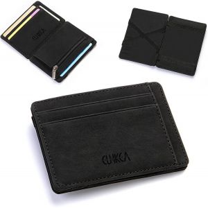 Senior-Portefeuille Magique,Porte Carte Homme,Porte Carte, Portefeuille Homme&iquest;Portefeuille Avec Compartiment &Agrave; Monnaie Zipp&eacute;[L1729] - Neuf