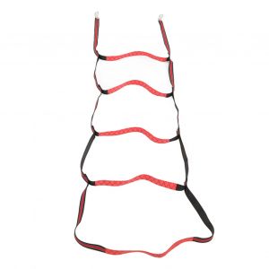 Hjlian Echelle De Corde Marine Pour Bateau, Echelle De Corde D'embarquement Pour Bateau Gonflable, Kayak, Bateau A Moteur, Canoe, Rouge, 5 Marches - Neuf