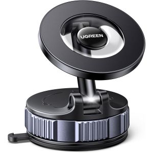 JGD-Support T&eacute;l&eacute;phone Voiture Ventouse Magn&eacute;tique Tableau de Bord pour MagSafe Porte T&eacute;l&eacute;phone Voiture Aimant&eacute; pour de Multiples Situations Compatible avec iPhone 17 Pro Max Air 16 15 14 13 12 - Neuf