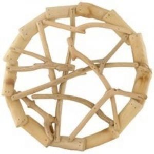Couronne D&eacute;co Branchage Style Bois Flott&eacute; 25 Cm - Neuf