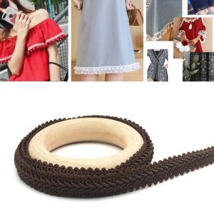 Ceinture Dentelle Mille-Pattes-25m Chocolat Polyester Soie Diy Accessoire Couleur Chocolat - Neuf