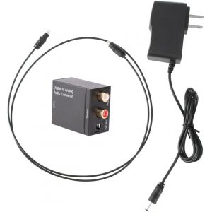 Convertisseur Audio à Analogique Spdif R avec Câble pour TV DVD et Installation Simple et Portable - Neuf