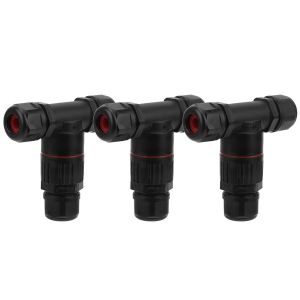 Raccord &Eacute;lectrique &Eacute;tanches,Connecteur &Eacute;tanche Forme De T,Connecteur &agrave; 3 Broches Pour C&acirc;ble De &Oslash;5-10 Mm De Diam&egrave;tre,IP68 Connecteur De Gaine Externe,Bo&icirc;te D&eacute;rivation Ext&eacute;rieur Pour Souterrain - Neuf