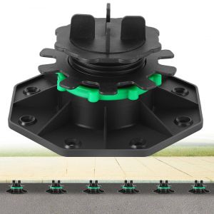 30x Plots r&eacute;glables 42-60mm Plot pour dalle r&eacute;glable Pour pierre et carrelage Plots Avec anneau de fixation - Neuf