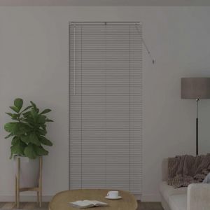 Vidaxl Store De Fenêtre Avec Des Rideaux Autre Blanc 80 X 130 Cm Aluminium - Neuf