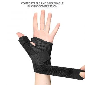 Attelle De Soutien Du Poignet Et Du Pouce, Attelle De Pouce Reglable Avec Support Flexible Pour Le Pouce Et L'inconfort De La Main, La Fatigue, S'adapte - Neuf