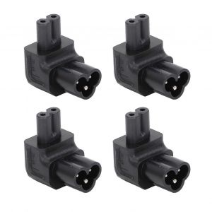 4pcs IEC320 C6 à C7 Adaptateur d'alimentation professionnel C6 À C7 Adaptateur de prise d'alimentation pour ordinateur portable Moniteur LCD Imprimante Scanner 250V - Neuf