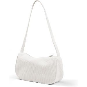 RFCBC-Petit sac à bandoulière en velours côtelé pour femme avec fermeture éclair, élégant pour le shopping, les rendez-vous, les voyages - Neuf