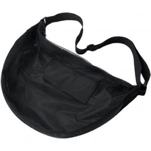 Pliable Ballon De Stockage Net Sac Boule Sac De Maille De Sac D'&eacute;paule Sac Bandouli&egrave;re Fermeture &Agrave; Glissi&egrave;re Poche De Volley-Ball Noir - Neuf