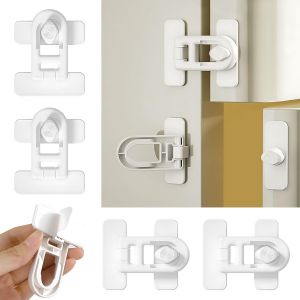 4 Pi&egrave;ces Bloque Porte Frigo,S&eacute;curit&eacute; Enfant Placard,Bloc Tiroir Securite Bebe Serrure De R&eacute;frig&eacute;rateur Enfant,Serrure Frigo Pour R&eacute;frig&eacute;rateurs,Cong&eacute;lateurs Et Armoires - Neuf