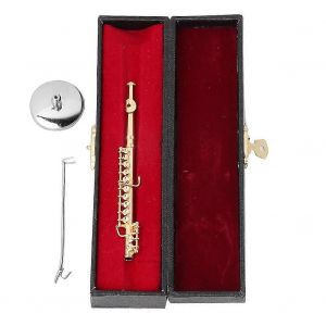 11cm Mini Fl&ucirc;te D'or Mod&egrave;le D'instrument De Musique Mod&egrave;le Cadeaux De Musique Ornements De D&eacute;coration D'int&eacute;rieur - Neuf