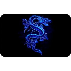 KAL-Tapis De Souris S 24 X 20 Cm, Petit Mouse Pad, Dragon Bleu, Tapis De Souris En Tissu, Antidérapant, Silencieux, Le Jeu Vidéo, Bureau, Home Office, Lavable, Enroulable, Découpé Laser - Neuf
