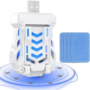 CHECARZHN--NO1-Portable Usb Électrique Anti Moustique, Répulsif Moustique Avec 4 Comprimés De Protection Contre Les Moustiques, Répulsif Anti Moustiques À Brancher Sur Usb Pour La Randonnée, L'Extéri - Neuf