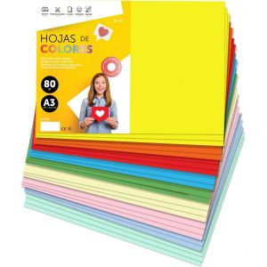 Papier A4 Couleur - Feuilles A4 80G Pour Imprimante Jet D'Encre Et Laser, Ramette Papier Pour Loisirs Créatifs, Bricolage Et Décoration (50 Feuilles, Sélection Pastel) - Neuf