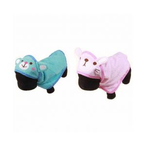 Serviettes De Bain En Coton De Dessin Animé Mignonnes Pour Petits Animaux - Peignoirs Doux Et Absorbants Pour Chiens Et Chats (45x45 Cm) - Parfait Pour L'heure Du Bain Et Un Confort Douillet - Neuf