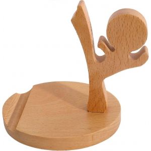Kung Fu Fighter Phone Holder Wood.Holds Tous Les Types De Téléphones Portables.Excellent Ajout À Votre Téléphone Accessoires.Fabriqué À Partir De Bambou Léger Et Robuste.Mignon,Délice - Neuf