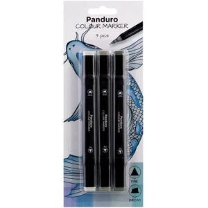 Letnerny-Marqueurs De Couleur | 3 Marqueurs | Marqueurs Twintip | Couleurs C S Gris - Neuf