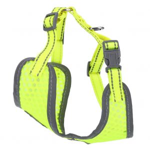 Hjlian Harnais Reglable Pour Chien Et Chat, Gilet, Laisse Et Harnais Pour L'exterieur (Jaune Fluo, Taille M) - Neuf