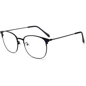 Kalanka-Lunettes Anti Lumi&egrave;re Bleue Lunettes Ordinateur Lunettes De Lecture Montures M&eacute;tal Anti Fatigue Anti-Rayonnement Anti Uv Vintage Pour Homme Femme T&eacute;l&eacute;phone Pc Tablette Tv - Neuf