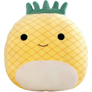 Peluches 28 Cm - Peluche Ultra Douce En Forme D'animal Aux Fruits Dorés, Oreiller En Peluche Doux (Ananas) - Neuf