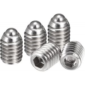 CHECARZHN--NO1-Pointe À Bille Ensemble Vis M6 X 8Mm 304 Inox Acier Métrique Ressort Hexagonal Pr Vis 10Pcs - Neuf