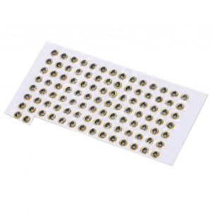 100pcs Fish Eyes 5mm Durable 3d Rond Doux Diy L&eacute;ger D&eacute;licat P&ecirc;che Leurre Eyesgold - Neuf