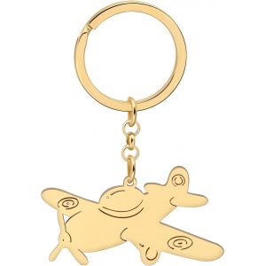 Kal-Acier Inoxydable Nouveaut&eacute; Avion Porte-Cl&eacute;s Avion Voiture Porte-Cl&eacute;s Bijoux Pour Femmes Filles Charms Cadeaux - Neuf