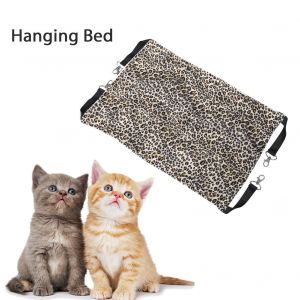 Hjlian Hamac Pour Animal De Compagnie, Lit Suspendu Respirant Pour Chat, Lapin, Chien, Balancoire, Couverture Pour Animal De Compagnie (Leopard S) - Neuf