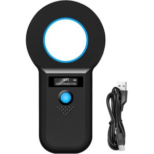 Jgd-Bluetooth Lecteur De Puces Pour Animaux Rechargeable Lecteur Puce Animaux Oled Puce Electronique Chat Lecteur Rfid Lecteur De Puce Animaux Pour Pet Id Tag Emid, Fdx-B(Iso 11784/11785) - Neuf