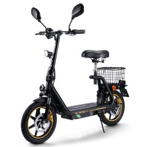 Trottinette &Eacute;lectrique Twofish M5-Elite-E Certifi&eacute; Eec 14 Pouce Moteur 500w Batterie 48v13ah Vitesse Maximale 40km/H Autonomie 30km Noire - Neuf