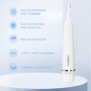 &Eacute;pilation Du Visage Pour Femme, Tondeuse &Eacute;lectrique 3 En 1 Pour Sourcils, Oreilles, Nez Et Poils Du Visage Humides/Secs, &Eacute;tanche Et Rechargeable, Indolore, Tondeuse Portable Pour Voyage - Neuf