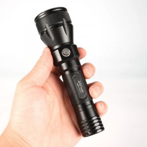 Lampe De Plong&eacute;e Professionnelle Puissante De 1 800 Lumens, &Eacute;tanche Ipx-8, Port&eacute;e De 100 M&egrave;tres, 4 Modes, Avec Batterie Rechargeable Et Chargeur. - Neuf