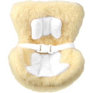 Si&egrave;ge Auto Poup&eacute;es, Joli Si&egrave;ge Auto Avec Clip Et Ceinture S&eacute;curit&eacute; Coussins En Fourrure Douce Accessoires D&eacute;coratifs Id&eacute;aux Pour Grille D'a&eacute;ration Et Support Bureau(Abricot) - Neuf