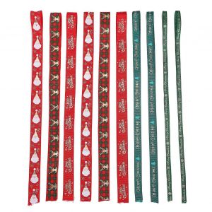 Ruban Gros-Grain De No&euml;l Or Impression Cadeaux Emballage Ceinture D&eacute;coration Fournitures Pour Cloth Bow - Neuf