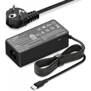 BFS-65w USB C Le Novo Chargeur d'ordinateur Portable Adaptateur d'alimentation pour Le Novo Thinkpad, Le Novo Yoga, Le Novo IdeaPad Yoga 720 730, Cordon d'alimentation pour Ordinateur Portable de Typ - Neuf
