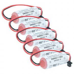 vhbw 5x Pile compatible avec Mitusibishi Q25HCPU, Q25PHCPU, Q170HBATC, Q173HCPU /, Q172HCPU syst&egrave;me de contr&ocirc;le (1800mAh, 3V, Li-ion) - Neuf