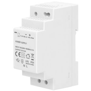 Transformateur pour Rail DIN 12VDC Alimentation sur Rail DIN (2A/24W/2 modules) - Neuf