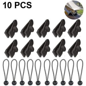 Lot De 10 Attaches Robustes Pour Bâches Avec Tendeurs ¿ Attaches Durables Et Résistantes Aux Intempéries Pour Auvents, Tentes Et Plus Encore - Neuf