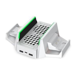 Dobe Tyx-0663 Base De Refroidissement Multifonction Avec Chargeur &Agrave; Double Poign&eacute;e De Batterie Pour Xbox Series S - Neuf