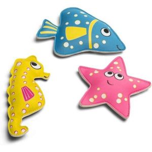 KAL-Animaux Plongée Ga173- Jouets Aquatiques Pour Enfants - Convient À Partir De 6 Ans - Jouets Sous-Marins Colorés - Animaux De Plage En Néoprène Remplis De Sable - Rose,Bleu,Jaune -24×4×31.5 Cm - Neuf