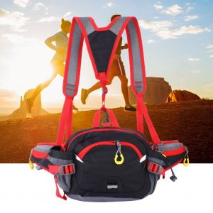 Sac banane multifonction pour activites de plein air, pour la course a pied, le sport, l'alpinisme (noir) - Neuf