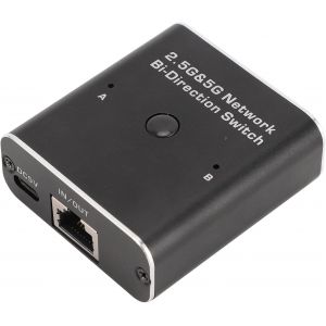 lbgwp60-Commutateur Réseau 1000 Mbps, Répartiteur De Réseau Lan Rj45 En Alliage D'Aluminium, Répartiteur Ethernet Gigabit 2 En 1 Ou 1 En 2 Sorties - Neuf
