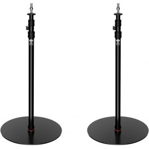 Cobra RB-A200 Monopode professionnel en aluminium pour appareil photo, monopode de studio, base lestée et hauteur réglable, support de sol, trépied lumineux, diamètre du socle : 20 cm - Neuf