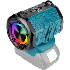 Haut-Parleur Portable Sans Fil Pour Batterie Makita 18 V Lxt - Petit Haut-Parleur Sans Fil Pour Chantiers De Construction, Maison Et F&ecirc;tes (Batterie Non Incluse) - Neuf