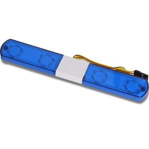 Lampe d'alarme flash LED voiture de police lumi&egrave;re brillante pour 1/10 RC D12, Traxs Axial voiture mise &agrave; niveau pi&egrave;ces, 145mm, bleu - Neuf